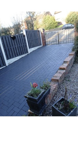 Block paving imprinted - block,